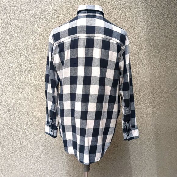 Madewell Shirt XS Slim Ex-Boyfriend Top Buffalo Check - Picture 2 of 8